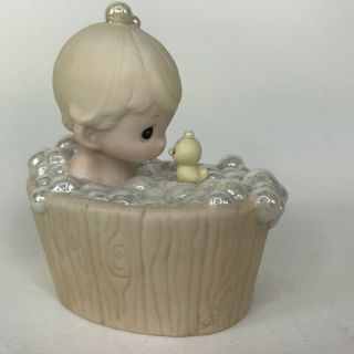 Precious Moments A Tub Full Of Love Bubble Bath Watering Can Girl Duck 112313 3