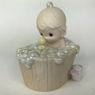 Precious Moments A Tub Full Of Love Bubble Bath Watering Can Girl Duck 112313 4