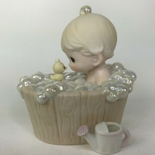 Precious Moments A Tub Full Of Love Bubble Bath Watering Can Girl Duck 112313 5
