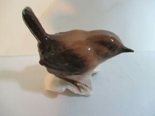 Goebel Zaunkonig Porcelain Winter Wren Bird West Germany Small 2 " Figurine