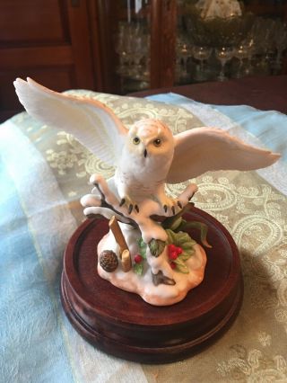 Lenox 2003 " Owls Of America Snowy Owl " Fine Porcelain Figurine