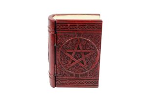 Red Pentagram Wiccan Book Desktop Diversion Hidden Stash/cash Box Secret Storage