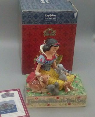 Jim Shore Disney Tradition Snow White Friendship Makes Heart Sing Forest Animals