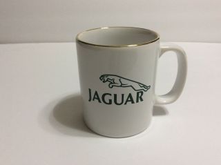 Staffordshire England Kiln Craft Jaguar Coffee Tea Mug Gold Rim Guc