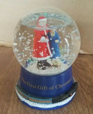 Polar Express The First Gift Of Christmas Hallmark Snow Globe Good Shape