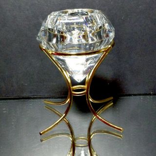 Vintage Lead Crystal Partylite Diamond Tealight/votive Candle Holder,  Germany