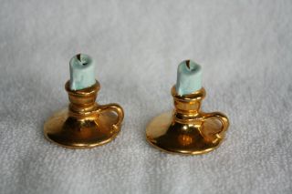 Arcadia Miniature Candles In Candle Holders Mini Salt And Pepper Set