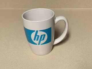 Vintage Hp Hewlett Packard Coffee Mug Cup Computer Blue Advertising