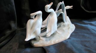 Lladro Figurine Three Geese Gloss Finish 4549 Retired Spain 4