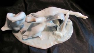 Lladro Figurine Three Geese Gloss Finish 4549 Retired Spain 5