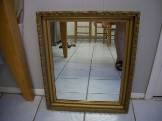 French Rococo Style Gold Framed Mirror - Wall Hanging - Plaster / Wood ? Frame