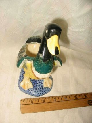 Vintage Mallard Duck Planter Occupied Japan Sidney & Doe Floral Company
