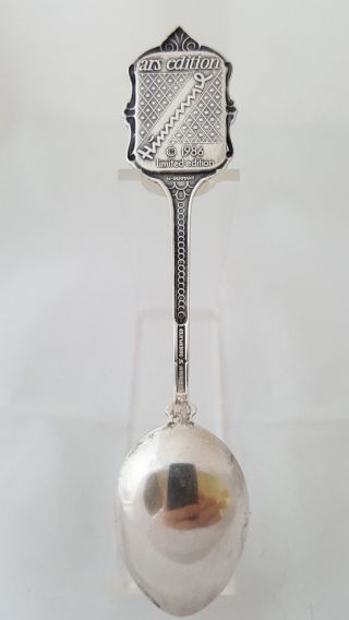 VINTAGE ENAMEL SILVER PLATED SOUVENIR SPOON WITH AN ANGEL 3