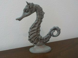 Vintage Cast Iron Seahorse Dragon Figurine