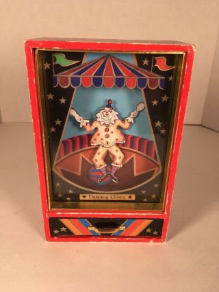 Otagiri Dancing Clown Musical Box 1970’s Made In Japan Vintage