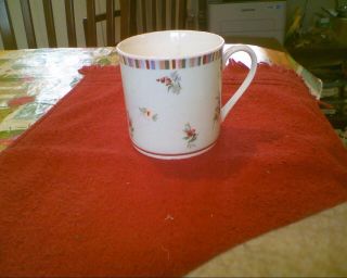 Laura Ashley High Tea Teal Floral Coffee Cup