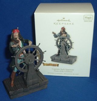 Hallmark Ornament Disney Pirates Of The Caribbean Captain Jack Sparrow 2008