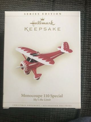 Hallmark Keepsake 2006 Monocoupe 110 Special Ornament