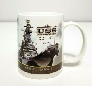 Uss Missouri Coffee Mug Pearl Harbor Hawaii Commemorative Cup