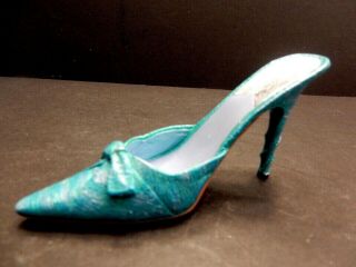 Just The Right Shoe By Raine 2001 " Silken Wrap " Pointed Toe Mule Euc