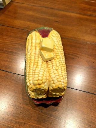 Department 56 Corn Cob Covered Butter Dish