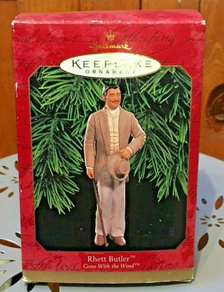 1999 Hallmark Keepsake Gone With The Wind Ornament Rhett Butler Handcrafted Db