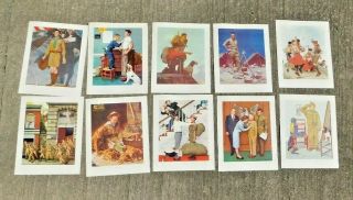Set Of 10 Vintage 11 By 14 Norman Rockwell Boyscout / Scouting Prints