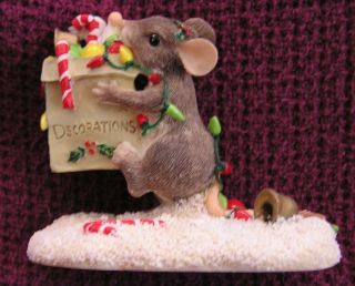 Charming Tails All The Trimmings Christmas Mouse Figurine 1997 87/703