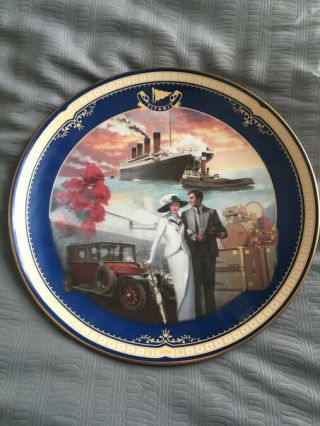 Titanic Queen Of The Ocean Bradford Collector Plate 13 Traveling In Style