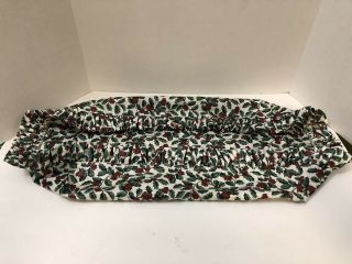 Longaberger Liner For Hostess Serving Tray Basket,  Holly Print,  In Package