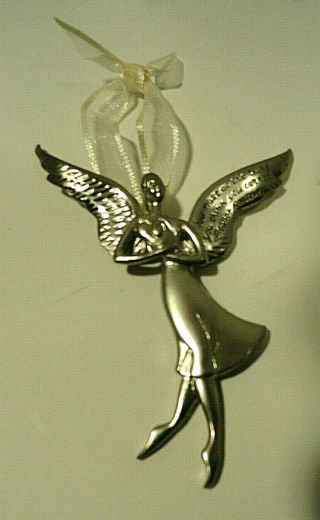 Pewter Angel Ornament Eleanor Roosevelt Quote
