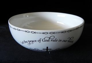 Coventry Table Graces Bowl COLOSSIANS 3:15 LET THE PEACE OF GOD RULE 3