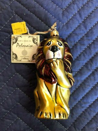 Kurt Adler Polonaise Wizard Of Oz Ornament Lion