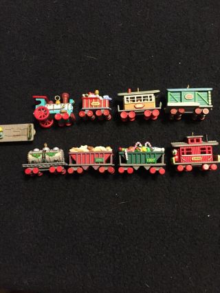 1990’s Hallmark Train Christmas Ornament Set