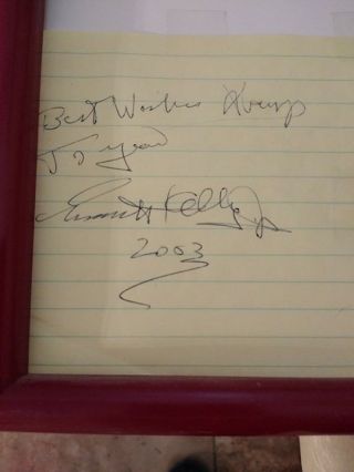 Emmett Kelly Jr Autograph 2003 - On Piece Of Paper