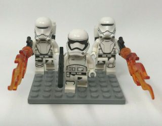 Lego Star Wars Mini Figure First Order Flame Troopers (3) Set Building Toys