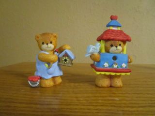 Lucy Rigg - Lucy And Me Bears - Bird House Bears (2) Enesco 1996 And 1994