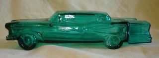 Ford Edsel 1958 Avon Teal Green Blue Glass After Shave Decanter Car - Avon