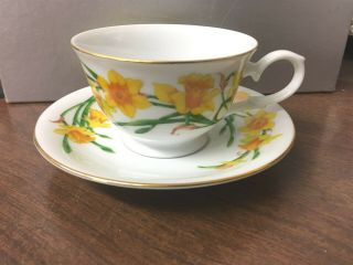 Avon Blossom Of The Month March Jonquil Cup & Saucer