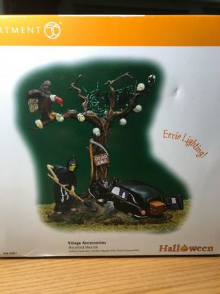 Dept 56 Halloween Village Accessories.   Haunted Hearse 53057