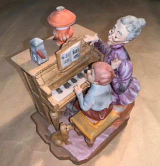 Lefton Figurines Collectible Piano Lessons Japan