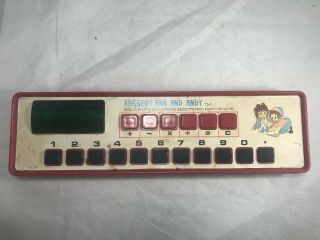 Raggedy Ann And Andy Solid State Childrens Electronic Math Board Mayfair 1975