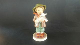 Goebel Hummel 5 1/2 " Figurine " Lost Sheep " (boy With Lamb) 68/0 Tmk3 Vintage