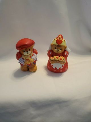 Lucy & Me Bear Valentine Day - Knave And Queen Of Hearts Enesco Figurine - Cool