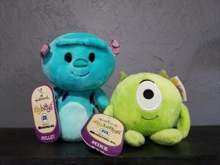 Hallmark Itty Bittys Plush Disney Monsters Inc Mike And Sulley - Lnc