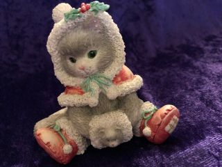 Calico Kittens Wrapped In The Warmth Of Friendship Figurine Christy