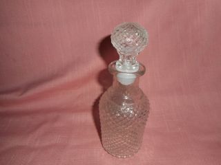 Vintage Avon Clear Glass Perfume Bottle With Stopper