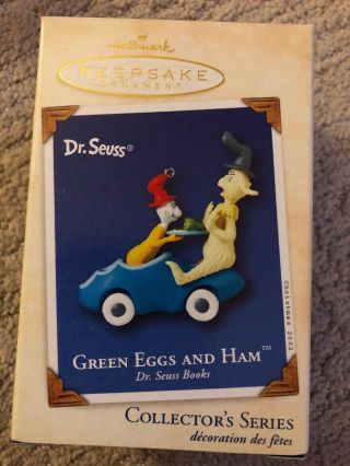Green Eggs And Ham Hallmark Keepsake Ornament.  Dr.  Suess Series 4 2002