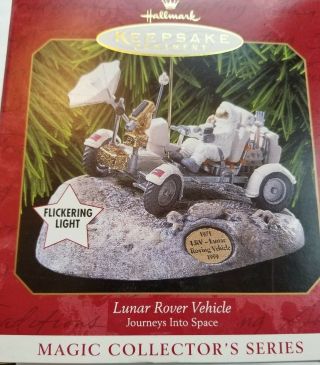 Lunar Rover Vehicle 4 In Journeys Into Space Hallmark Magic Ornament 1999 Mimb
