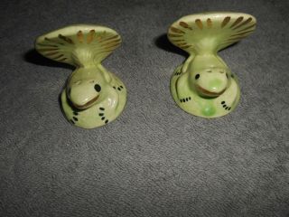 Vintage - Ceramic Frogs On Lily Pads Salt And Pepper Shakers